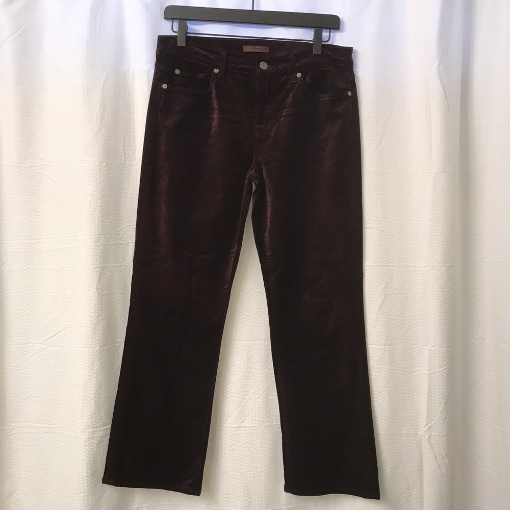 7 for all mankind velvet pants